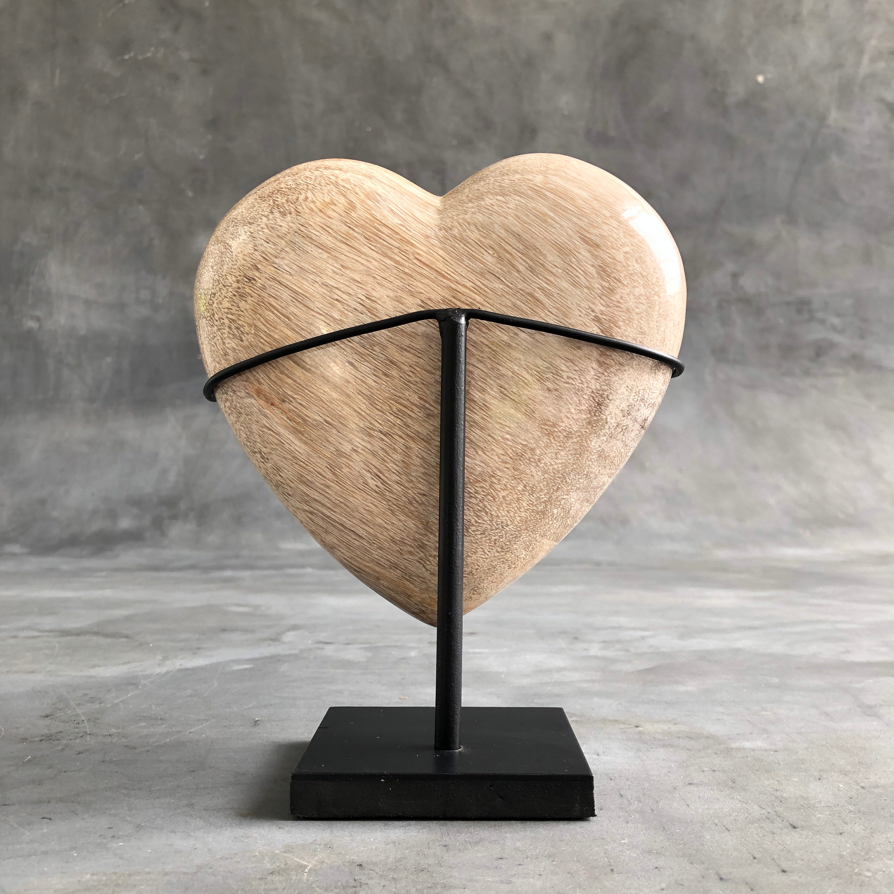 Wonderful Petrified Wood Heart-Shaped on a Custom Stand PetW/123