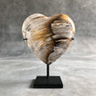 Wonderful Petrified Wood Heart-Shaped on a Custom Stand PetW/122