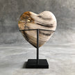 Wonderful Petrified Wood Heart-Shaped on a Custom Stand PetW/122