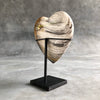 Wonderful Petrified Wood Heart-Shaped on a Custom Stand PetW/122