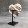 Wonderful Petrified Wood Heart-Shaped on a Custom Stand PetW/125