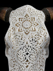 Bull Skull Carved Star Mandala - Skull,A/152