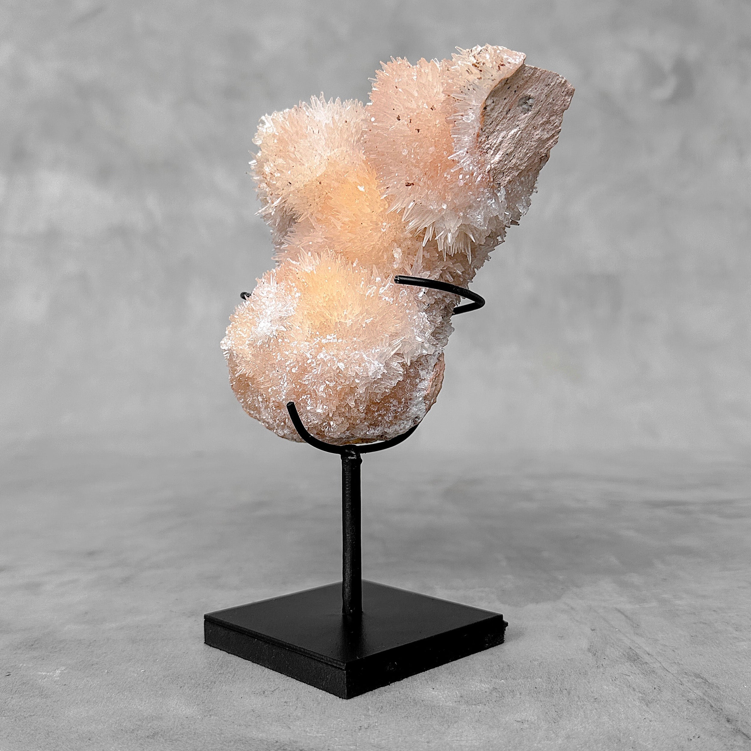 Beautiful Quartz Crystal cluster on a custom stand CC/541