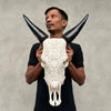 Cow Carved Floral - Skull,A/006