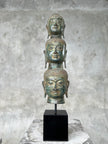 Buddha Heads 3 with base