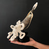 A Stunning Hand Carved Octopus With Horn on a Stand - 7H/109