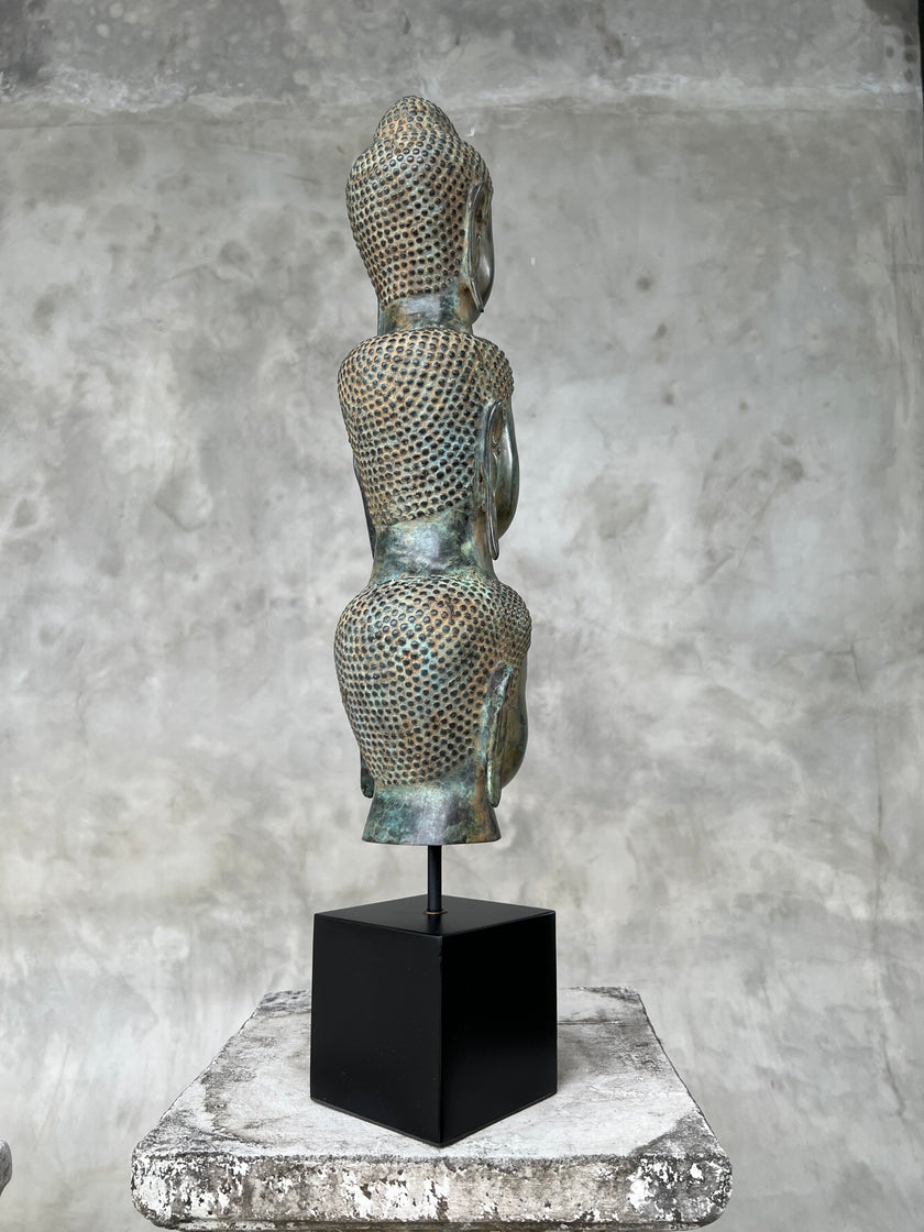 Buddha Heads 3 with base