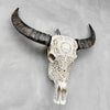 Caved Waterbuffalo Skulls with Big lotus Carving Skull,A/089
