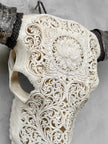 Caved Waterbuffalo Skulls with Big lotus Carving Skull,A/089