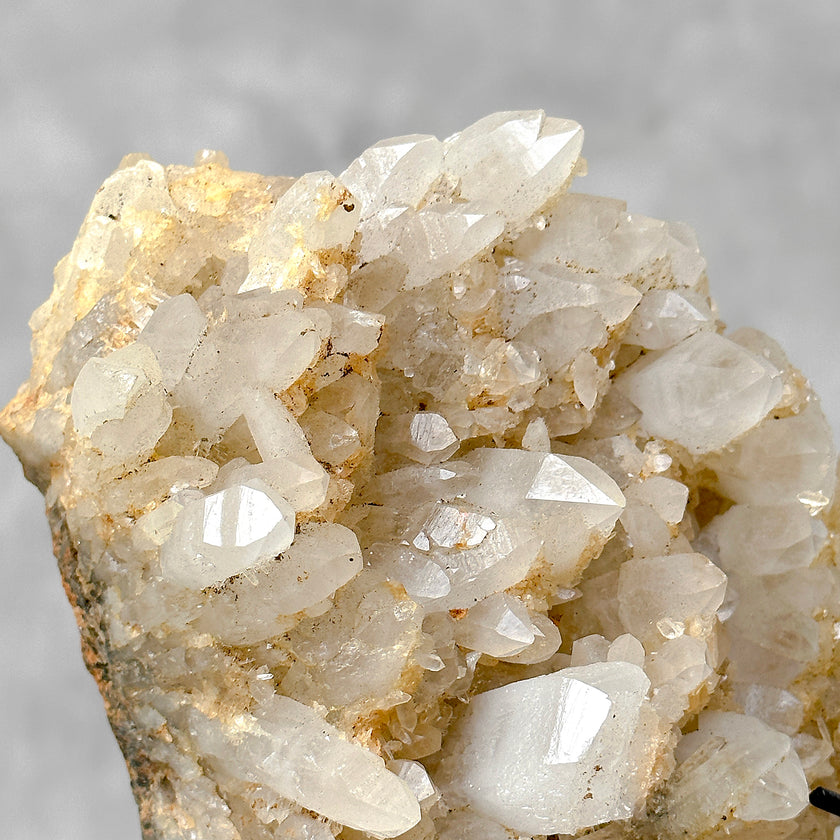 Beautiful Quartz Crystal cluster on a custom stand CC/555