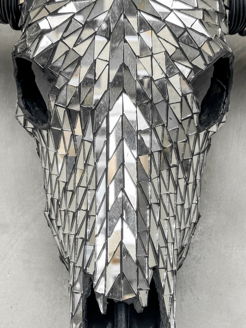 Silver Mozaic Buffalo skull | Skull,A/130