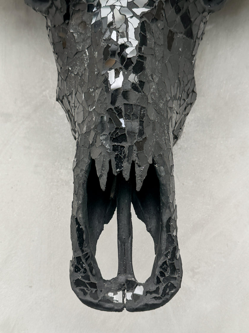 Black Mozaic Buffalo skull | Skull,A/136