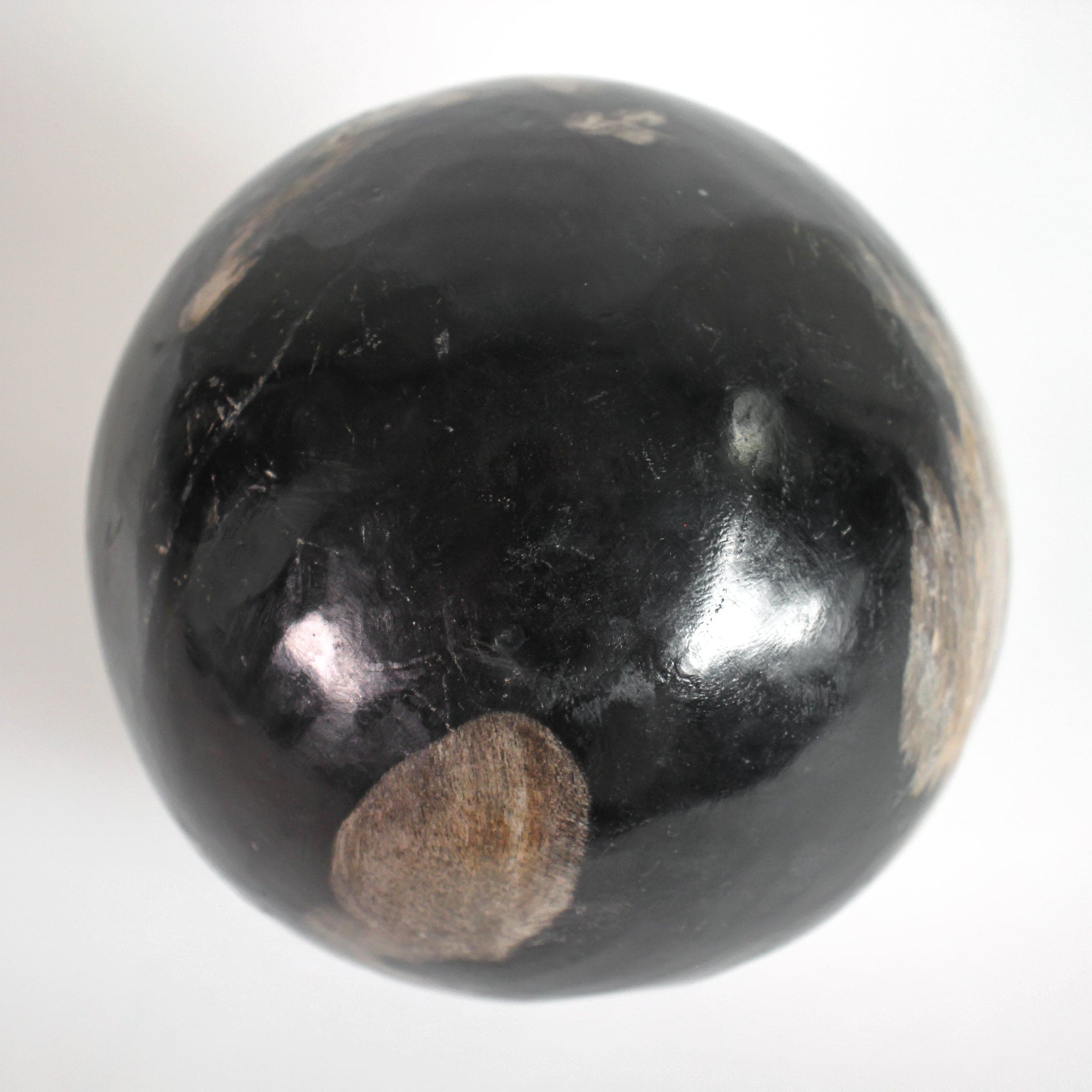 Wonderful Petrified wood Sphere on a custom stand SPHERES 061