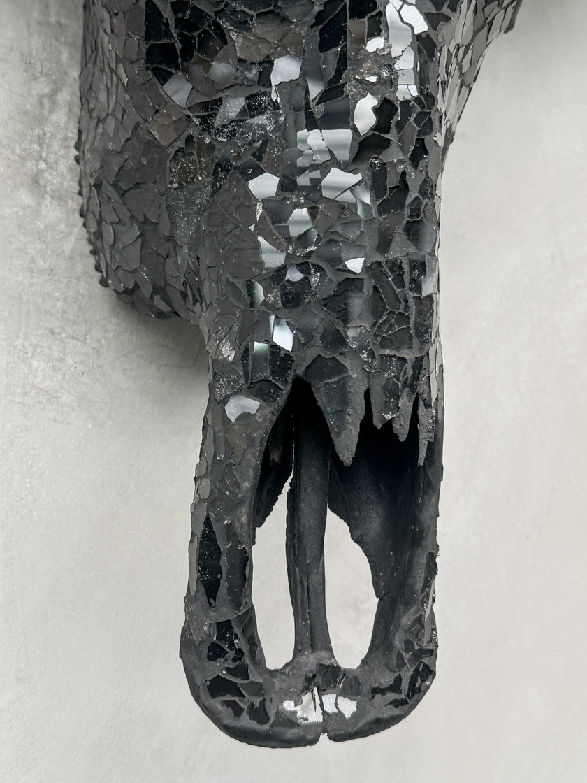 Black Mozaic Buffalo skull | Skull,A/136
