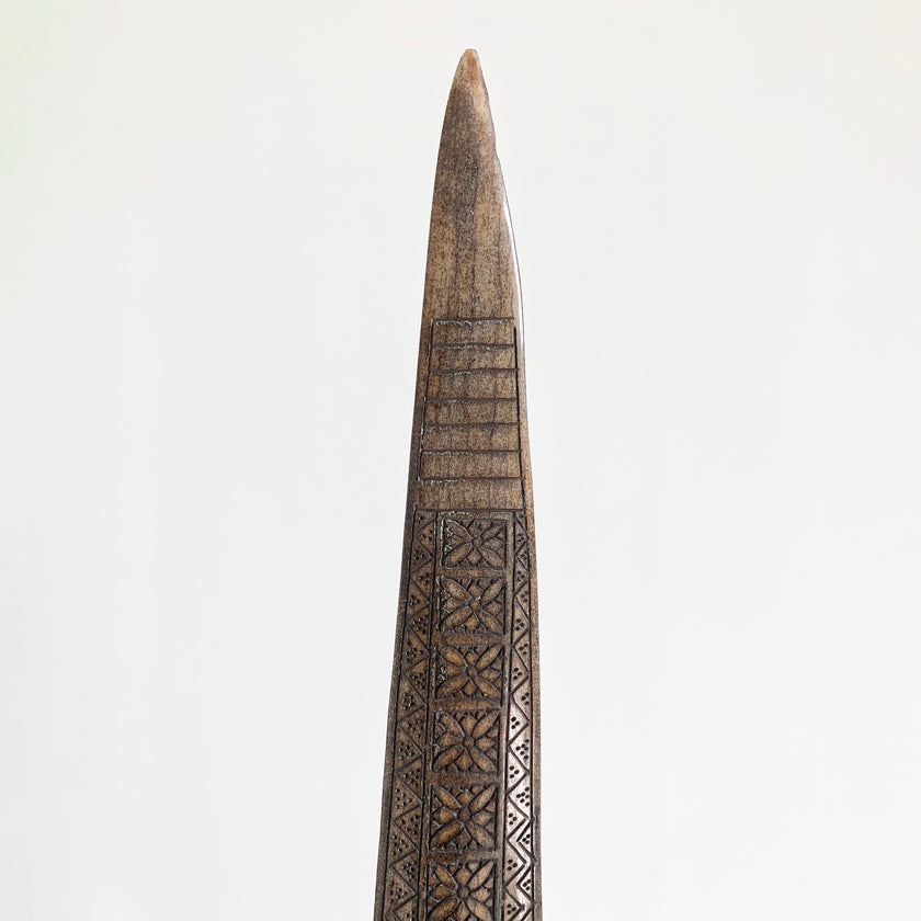 Carved Tusks 22/EX/427 Carving Bunga