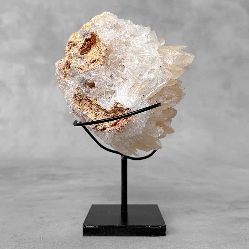 Beautiful Quartz Crystal cluster on a custom stand CC/561