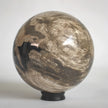 Wonderful Petrified wood Sphere on a custom stand SPHERES 058