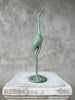 Bird Batik Patinated Green Blue Bronze