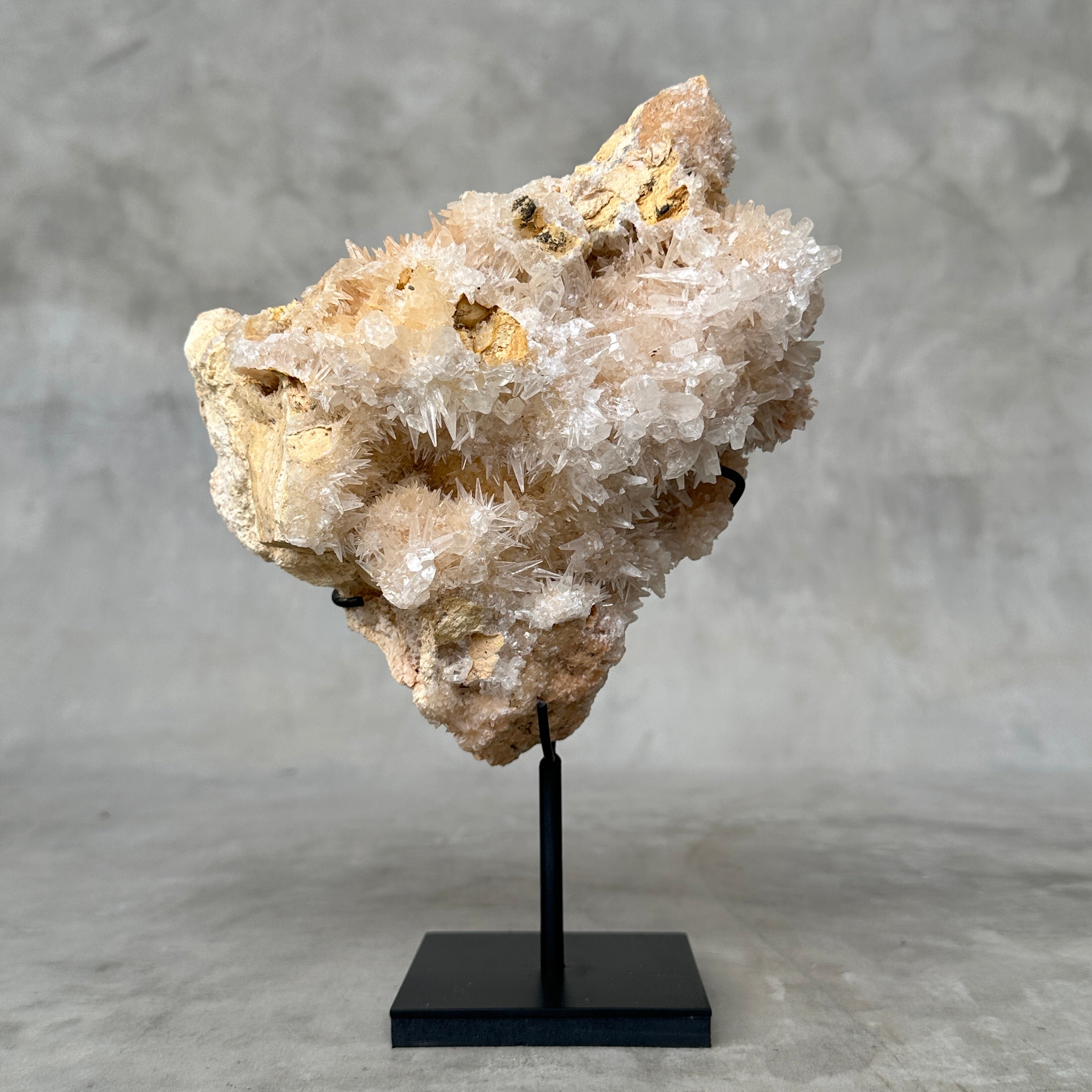 Beautiful Quartz Crystal cluster on a custom stand CC/568