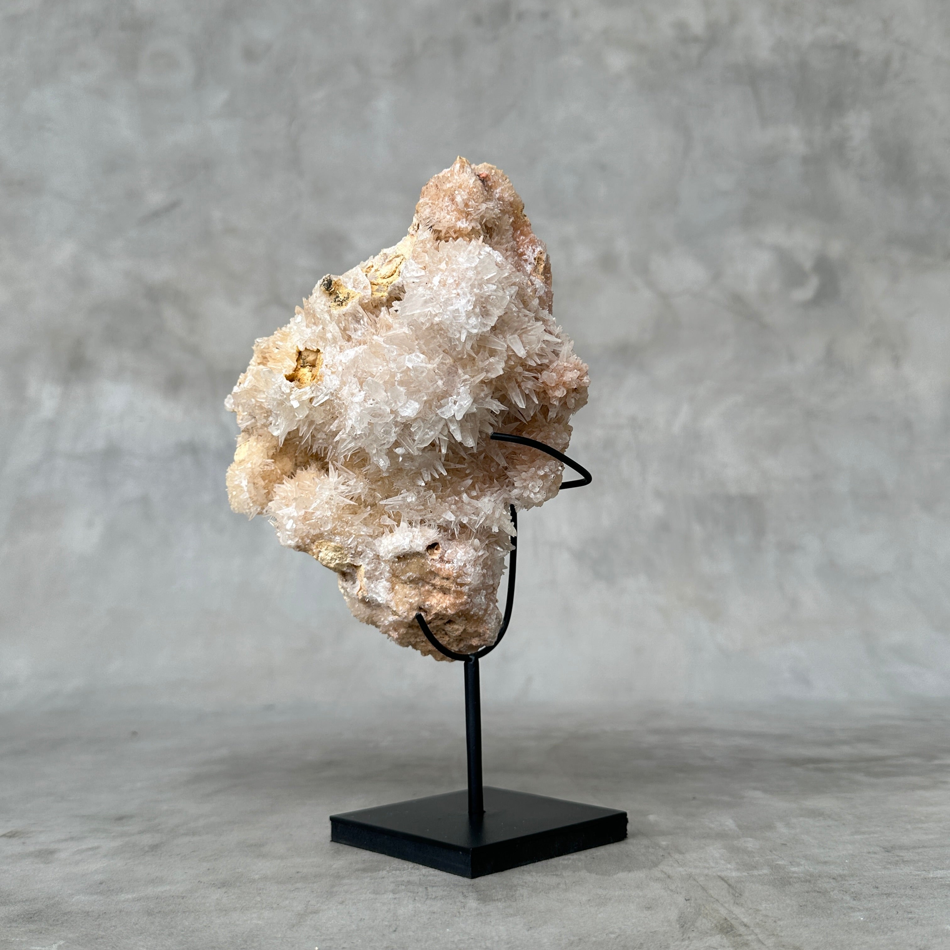 Beautiful Quartz Crystal cluster on a custom stand CC/568