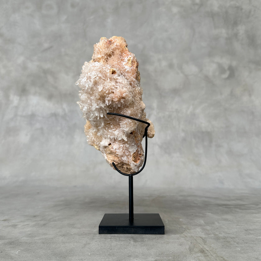 Beautiful Quartz Crystal cluster on a custom stand CC/568