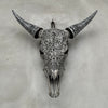 Cow & Horns Carved Rose - Skull,A/031