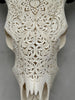 Cow & Horns Carved Star Mandala - Skull,A/034