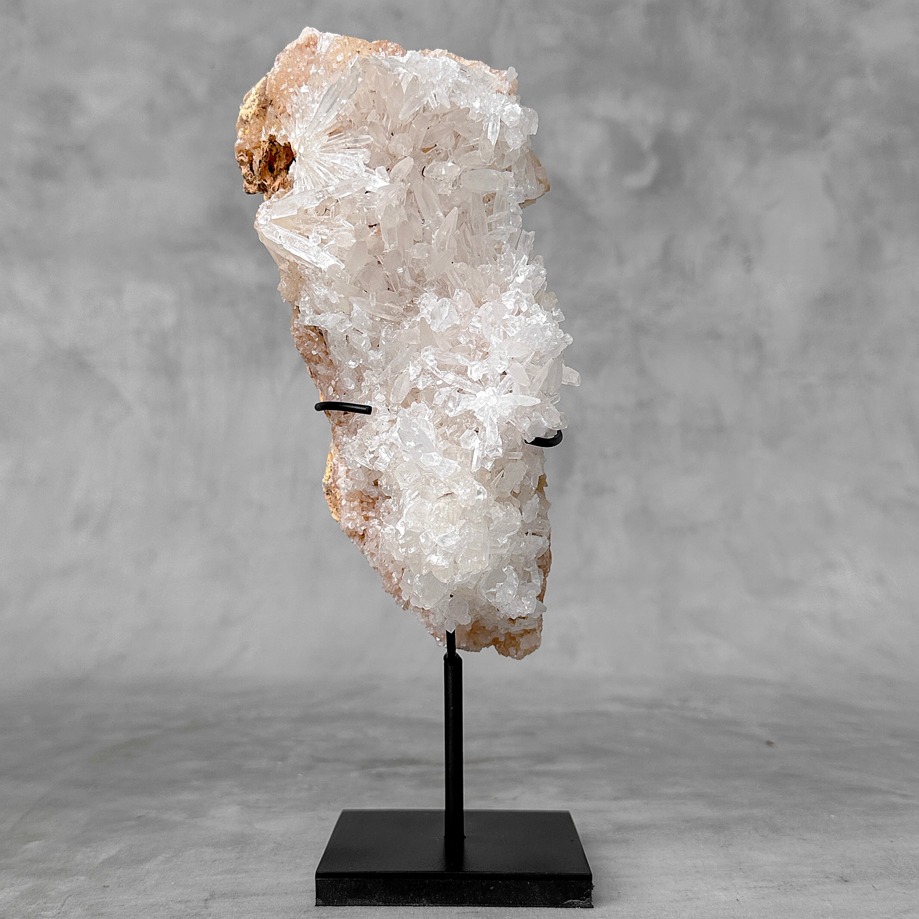 Beautiful Quartz Crystal cluster on a custom stand CC/579