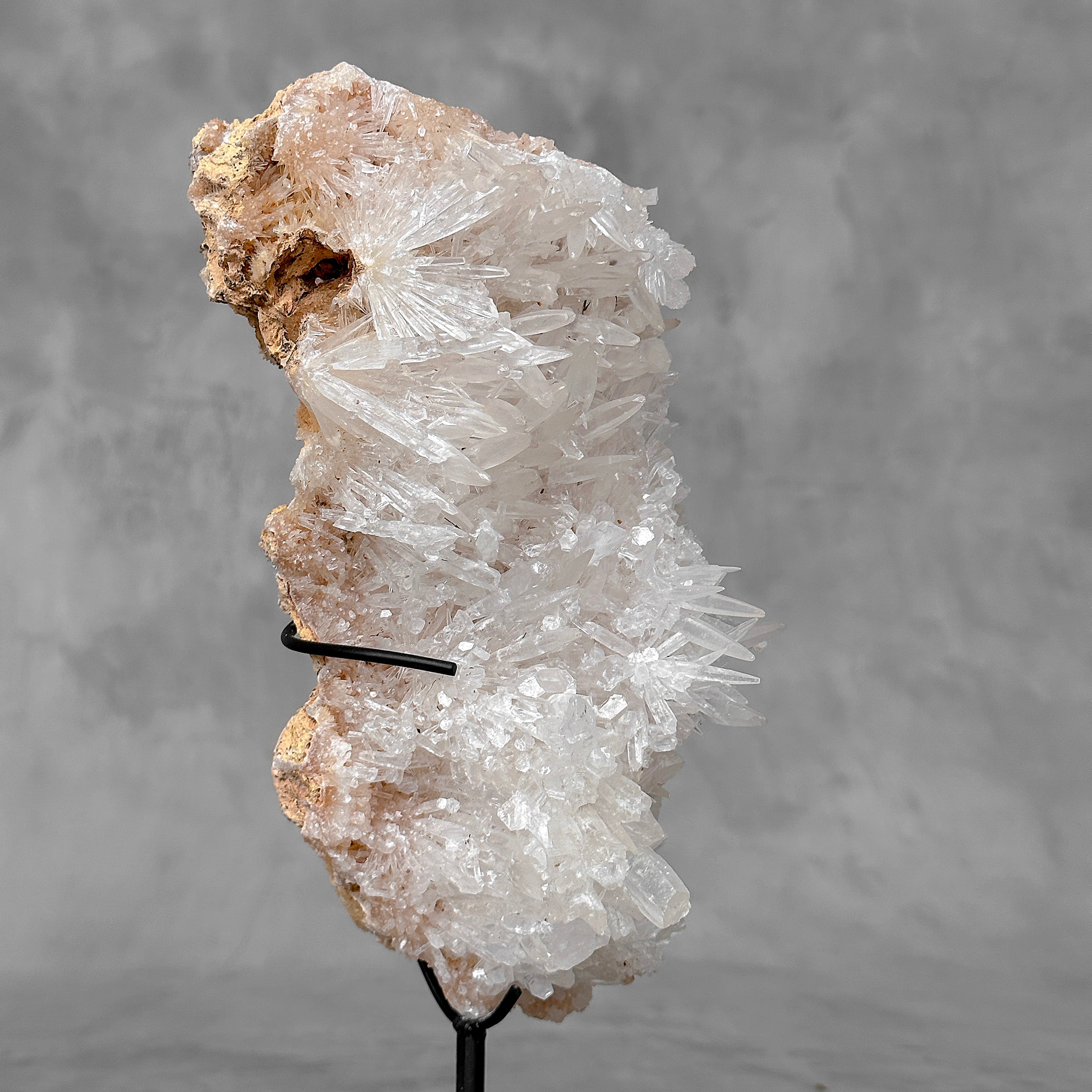 Beautiful Quartz Crystal cluster on a custom stand CC/579