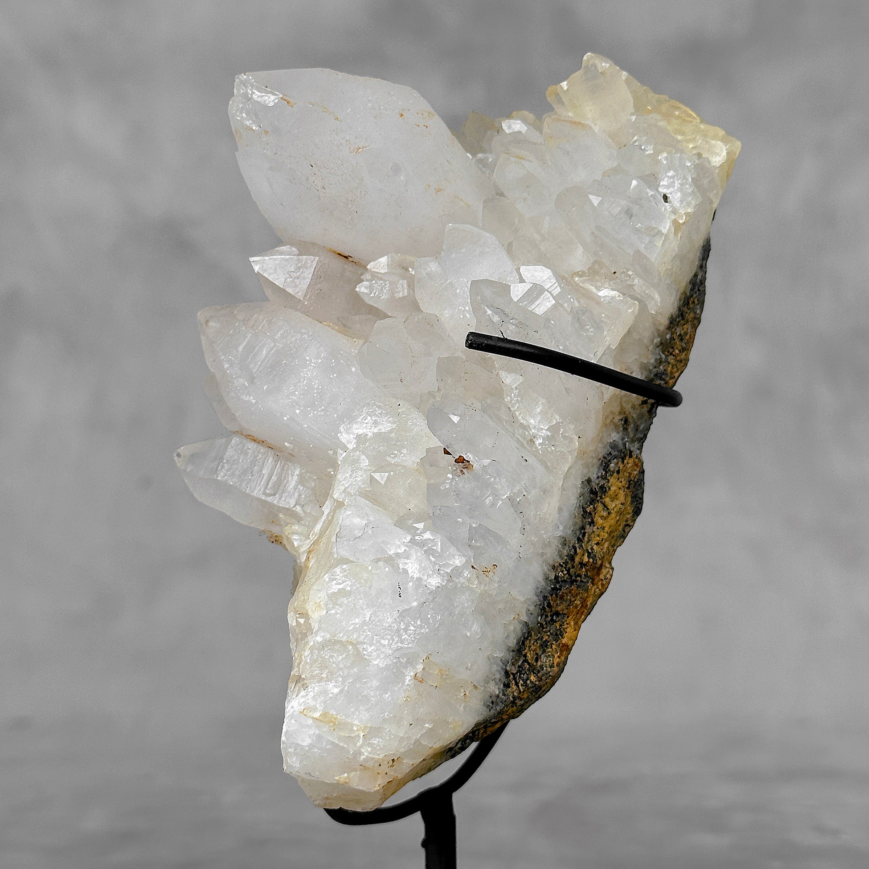 Beautiful Quartz Crystal cluster on a custom stand CC/589