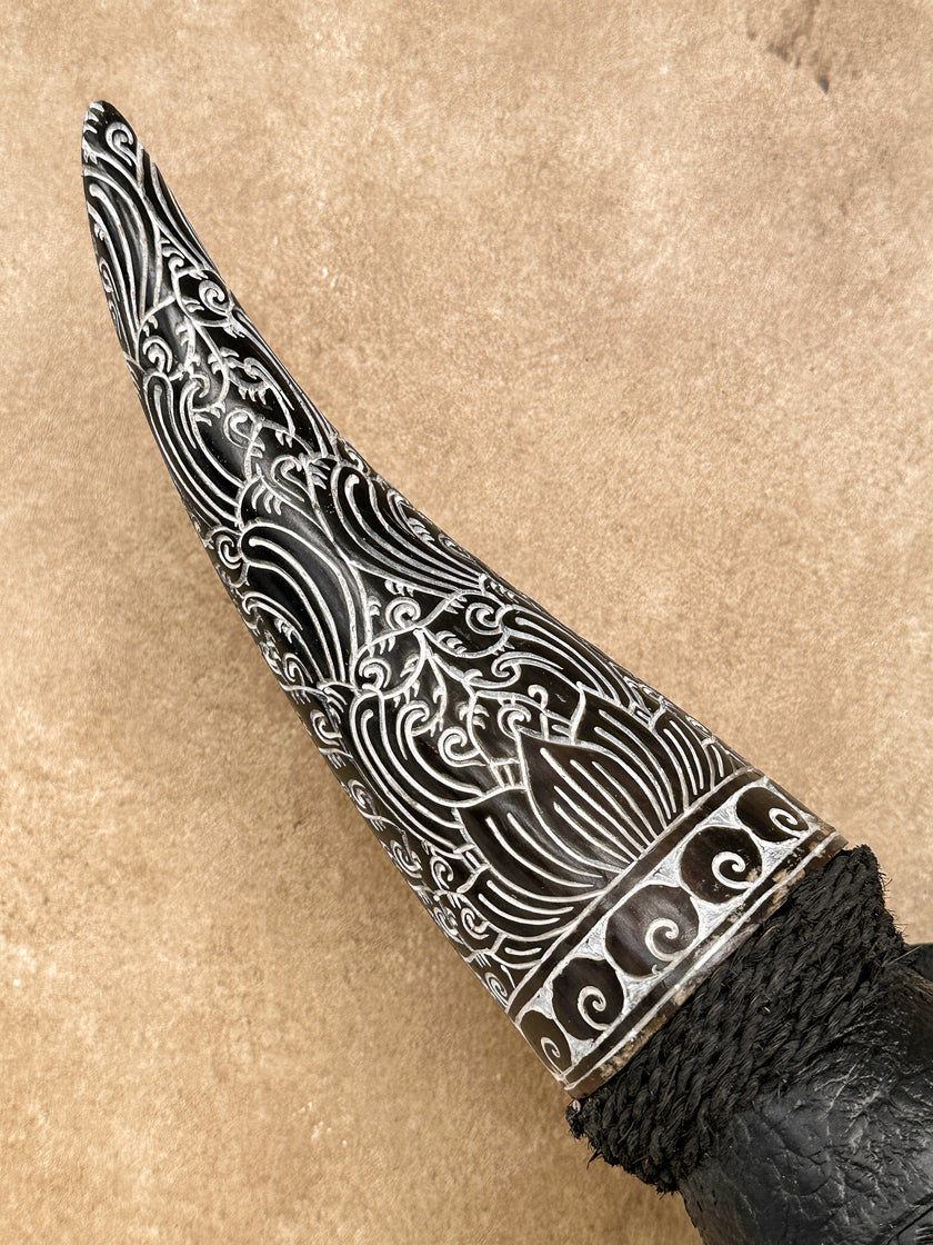 Fully carved cow skulls with Badong Carving Skull,A/079