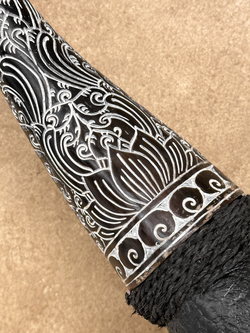 Fully carved cow skulls with Badong Carving Skull,A/079