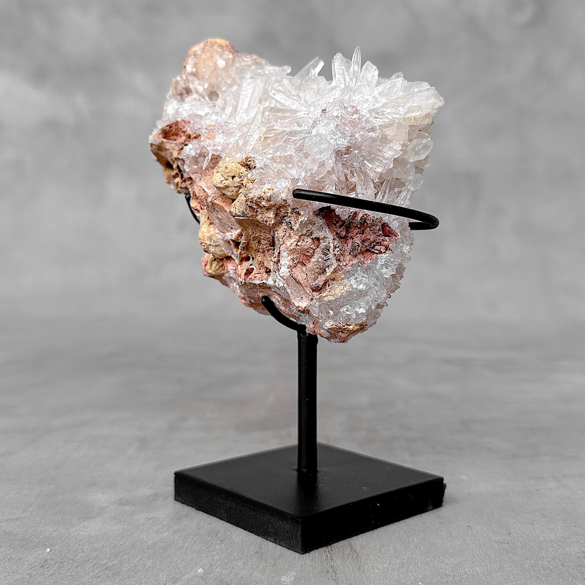 Beautiful Quartz Crystal cluster on a custom stand CC/591