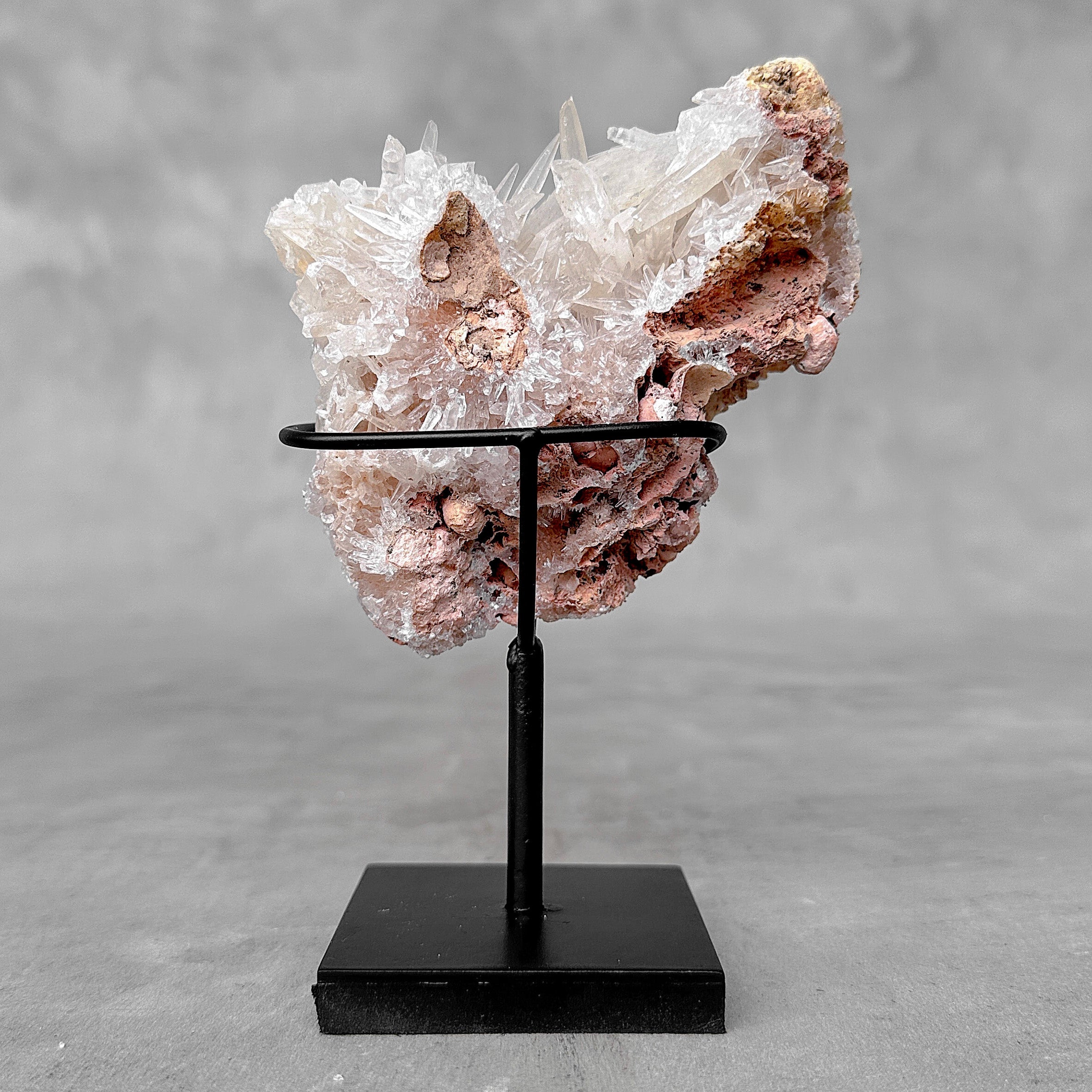 Beautiful Quartz Crystal cluster on a custom stand CC/591