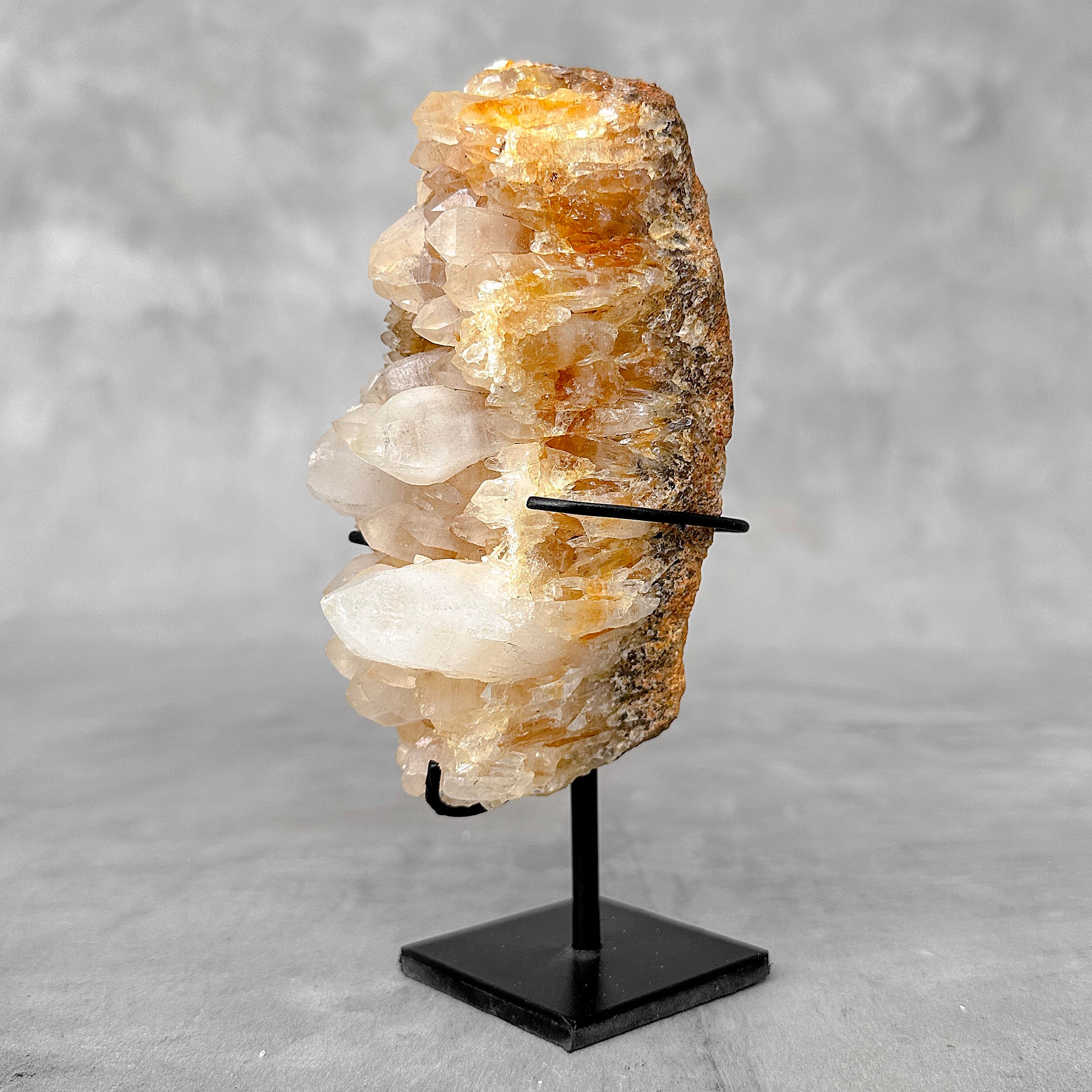 Beautiful Quartz Crystal cluster on a custom stand CC/592