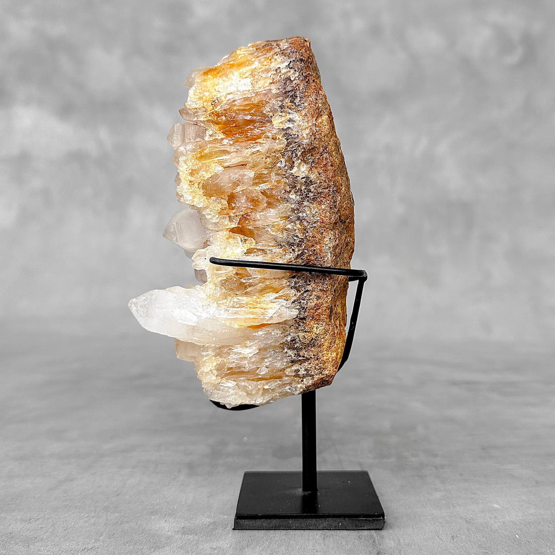 Beautiful Quartz Crystal cluster on a custom stand CC/592