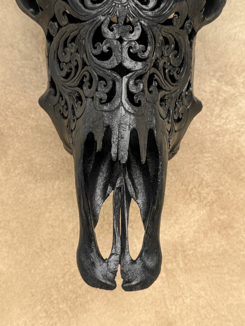 Carved Cow Skulls with Tradball Carving Skull,A/069