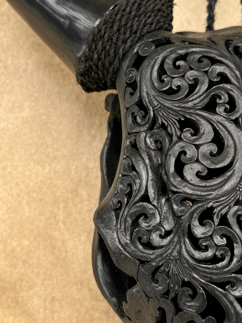 Carved Cow Skulls with Tradball Carving Skull,A/069