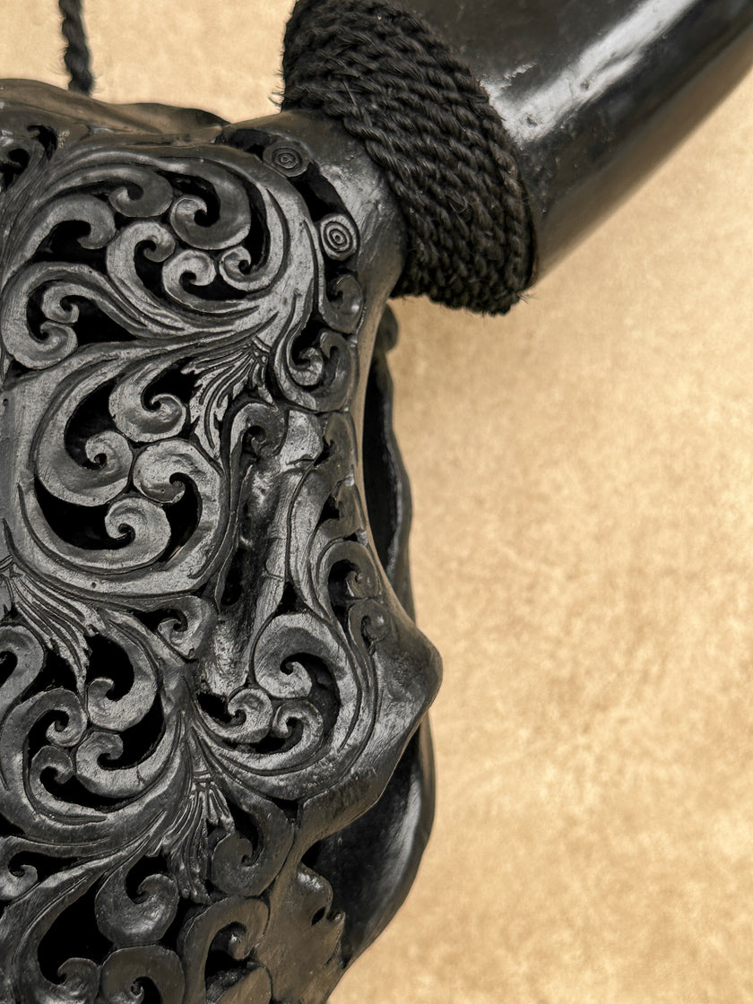 Carved Cow Skulls with Tradball Carving Skull,A/069