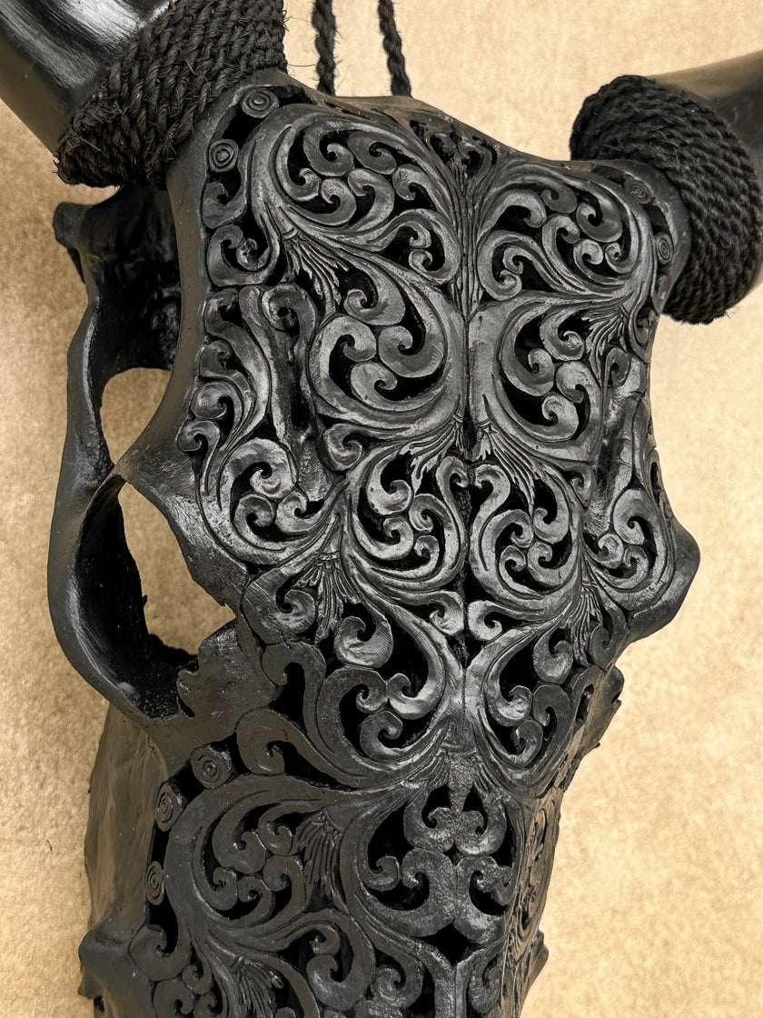 Carved Cow Skulls with Tradball Carving Skull,A/069