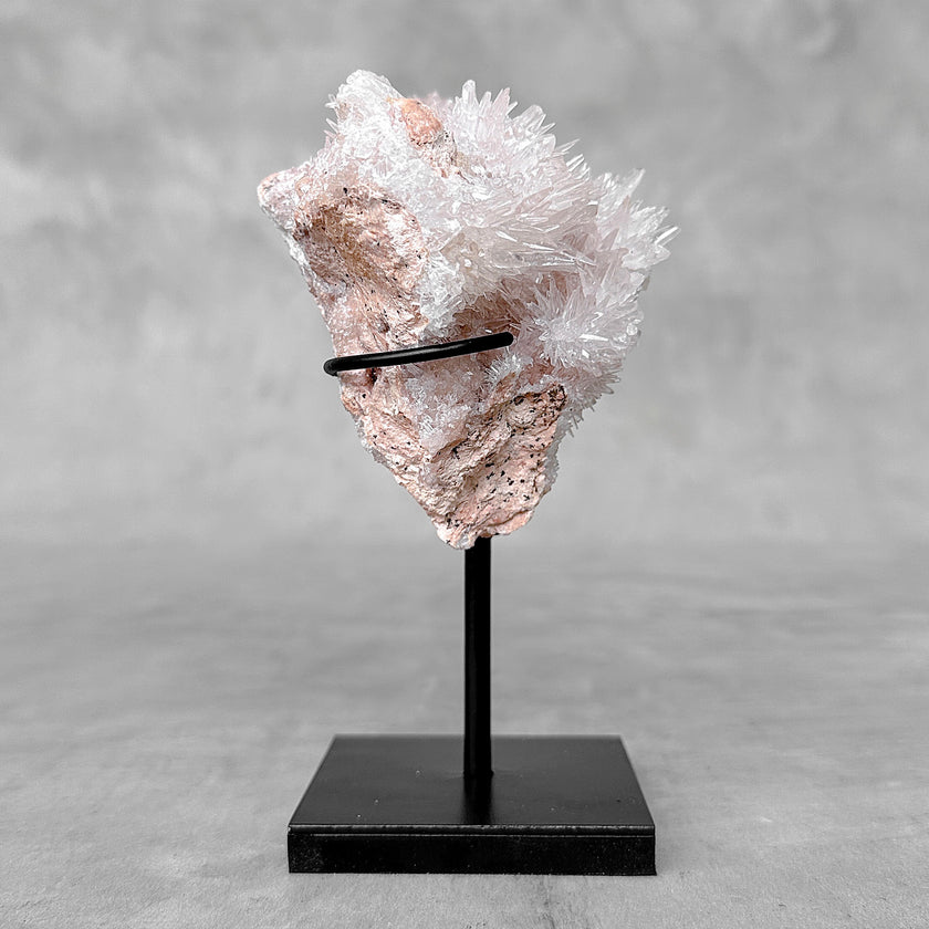 Beautiful Quartz Crystal cluster on a custom stand CC/593