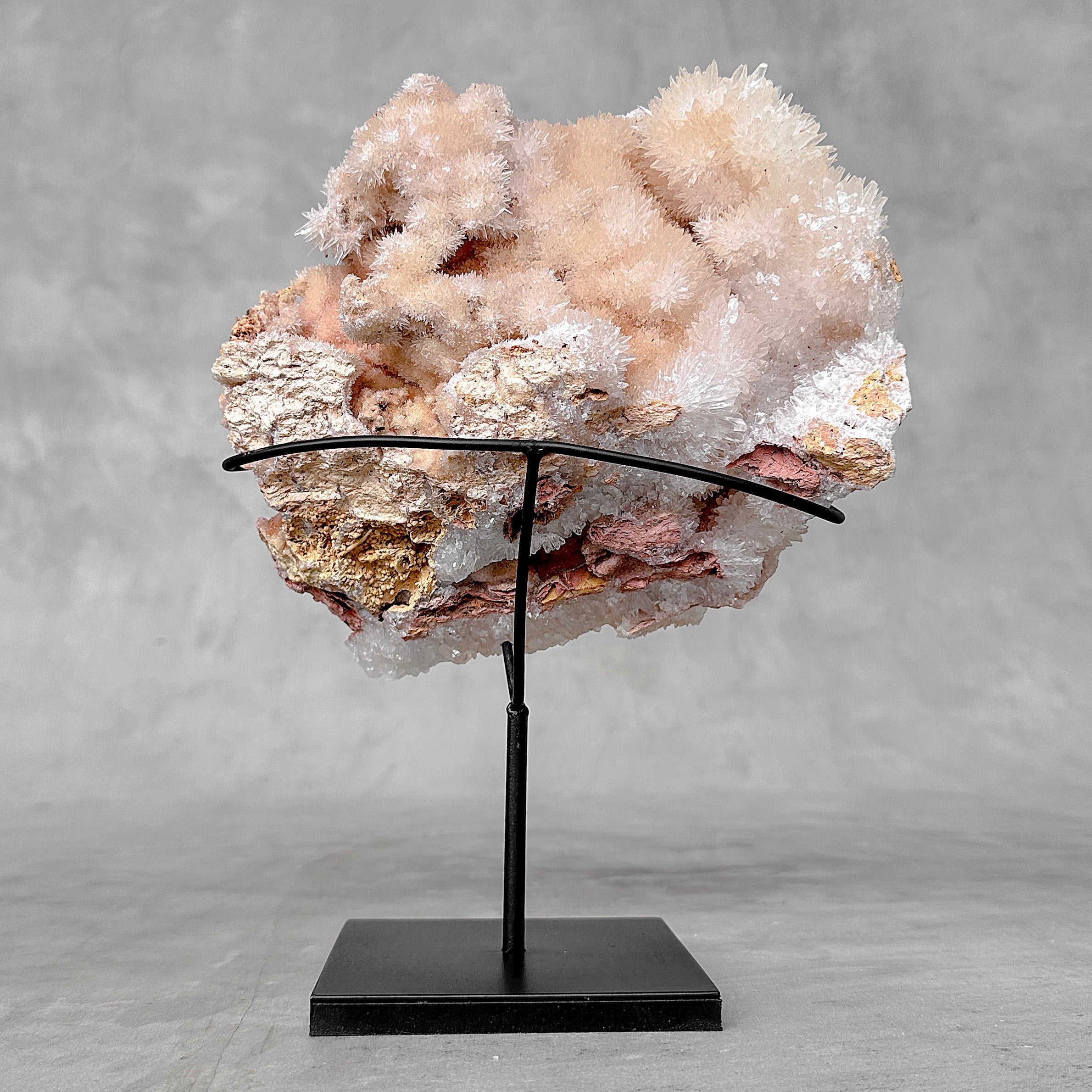 Beautiful Quartz Crystal cluster on a custom stand CC/594