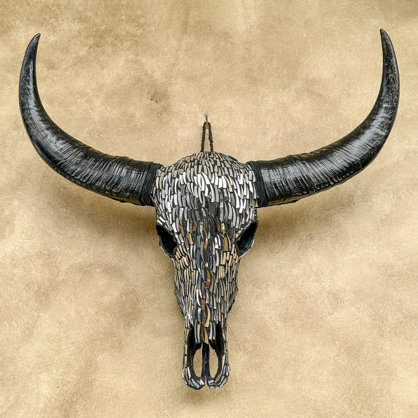 Silver Mozaic Buffalo skull | Skull,A/132