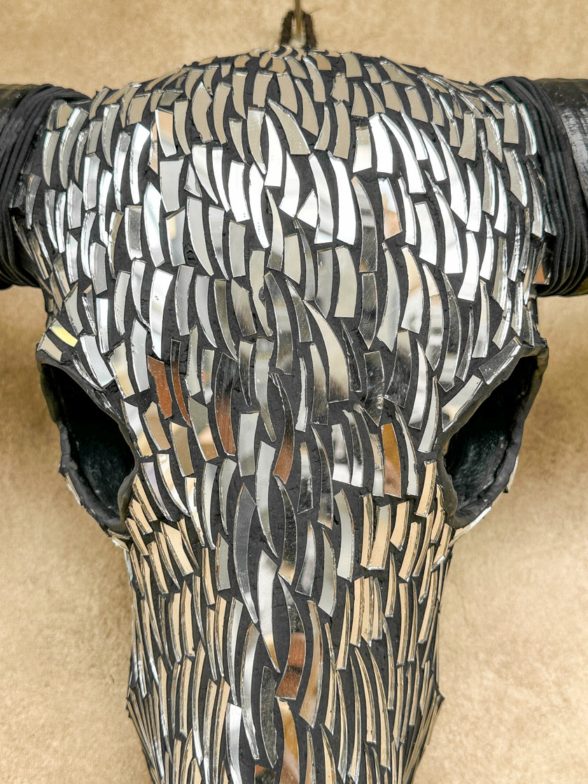 Silver Mozaic Buffalo skull | Skull,A/132
