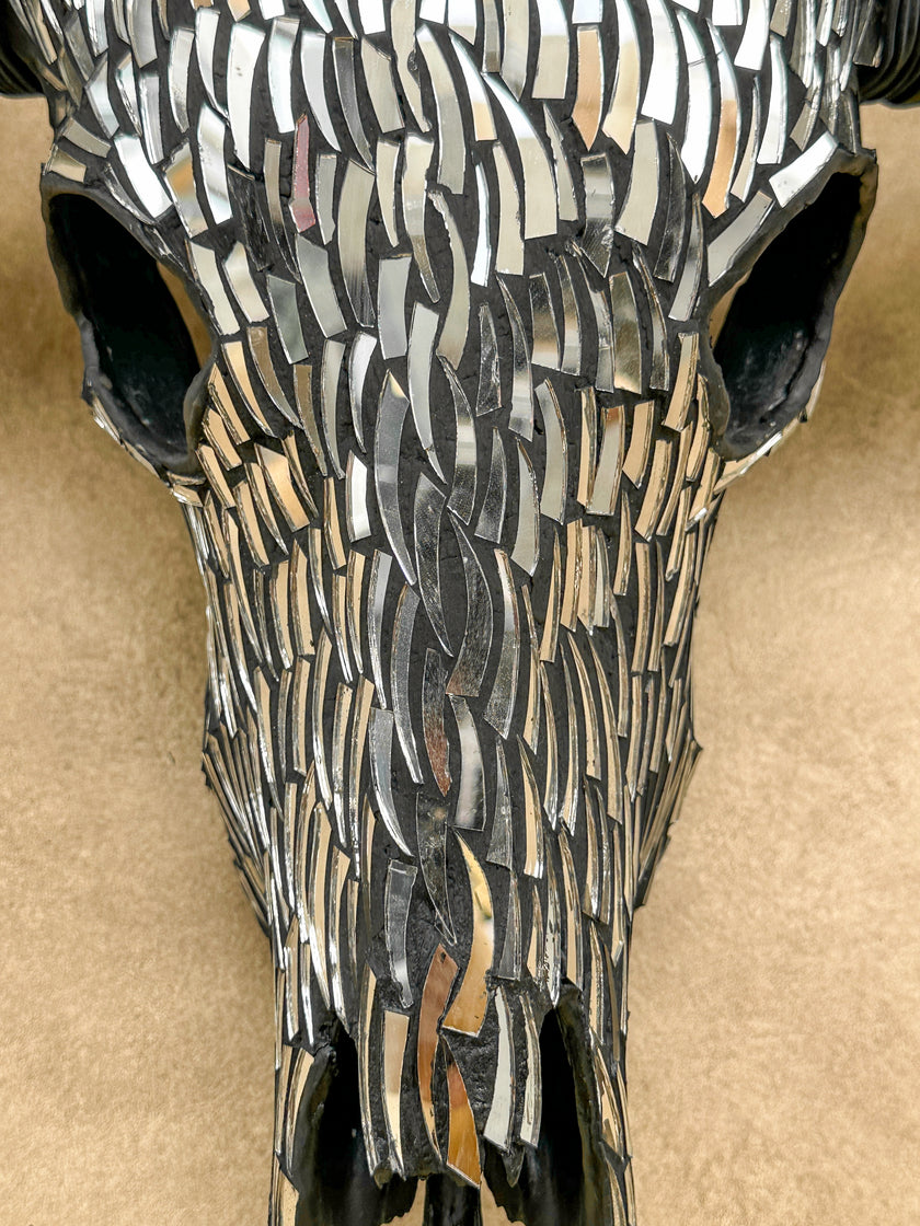 Silver Mozaic Buffalo skull | Skull,A/132