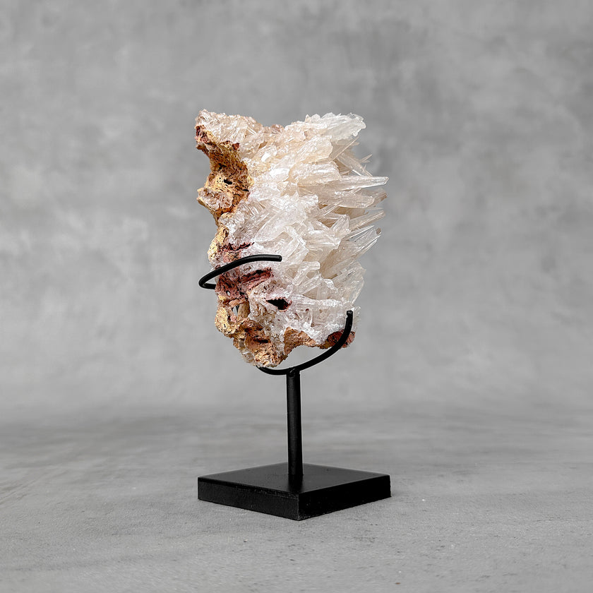 Beautiful Quartz Crystal cluster on a custom stand CC/597