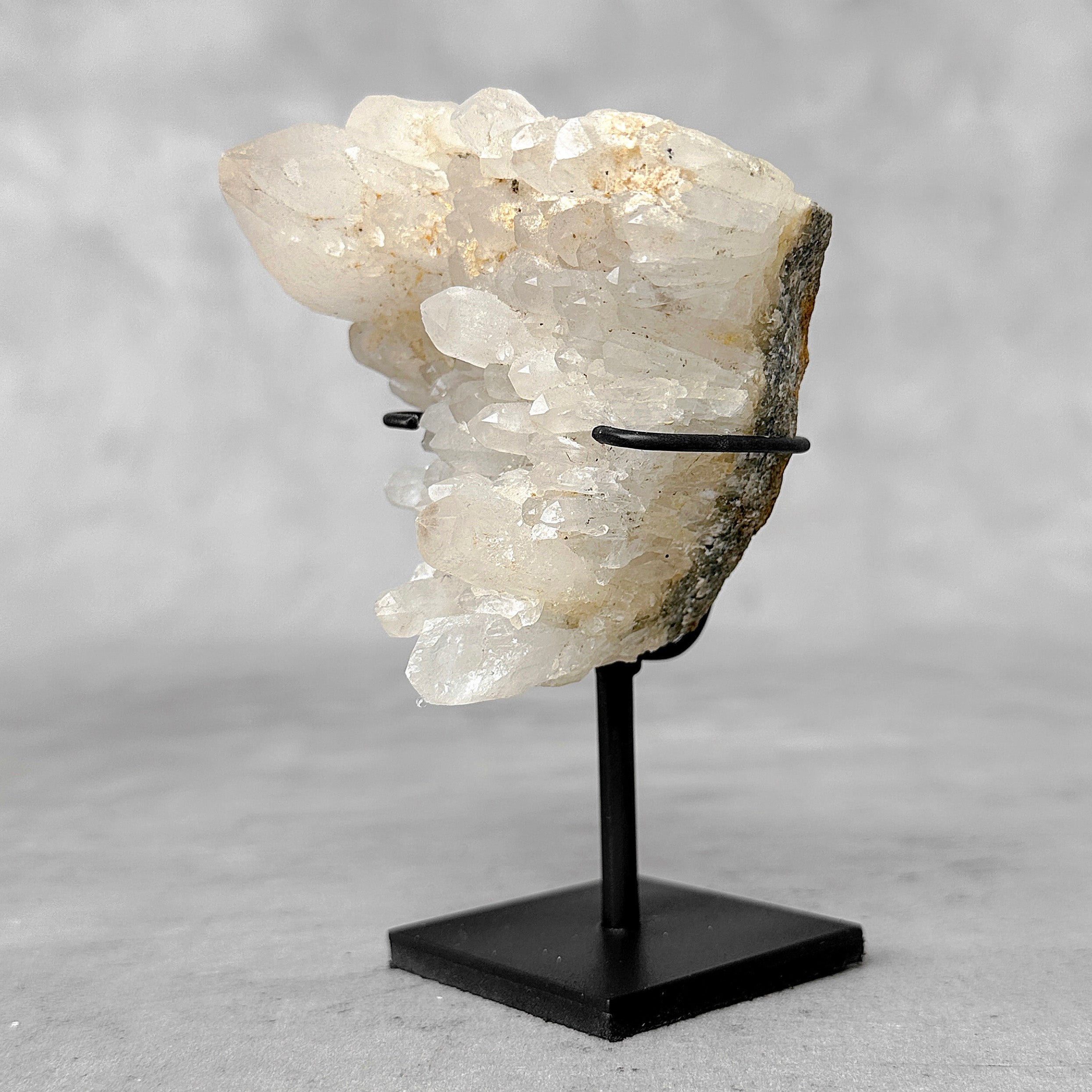 Beautiful Quartz Crystal cluster on a custom stand CC/599