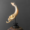 A Stunning Hand Carved Octopus With Horn on a Stand - 7E/109