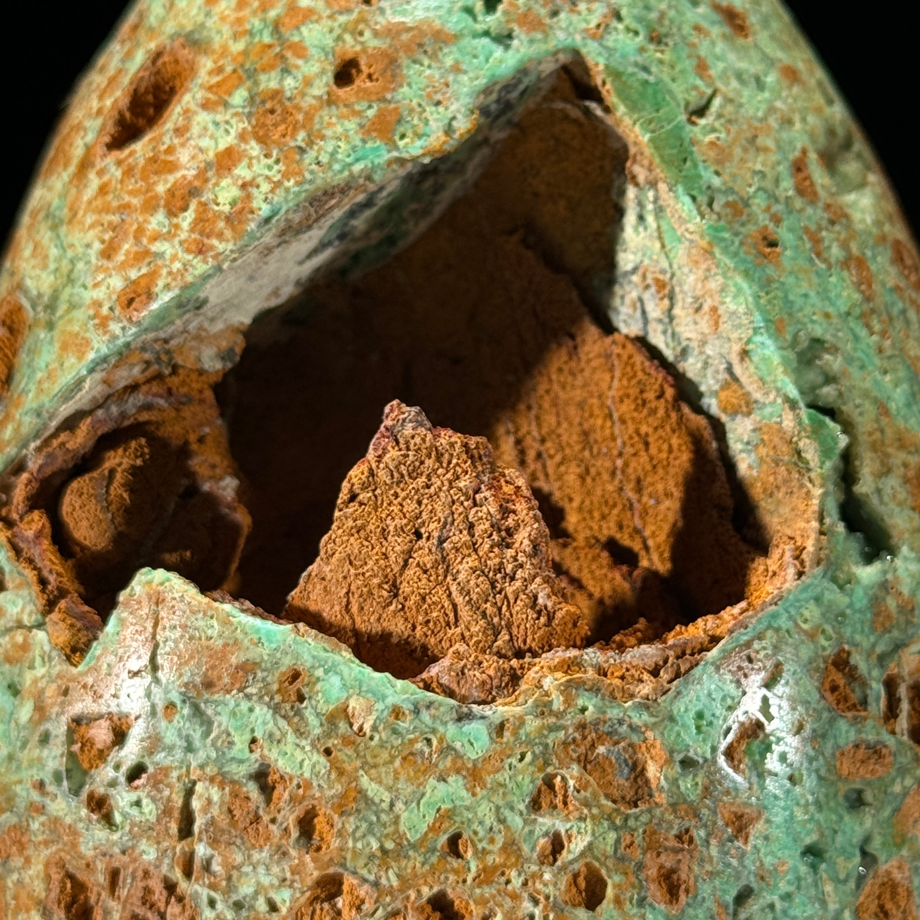 Stone egg green smithsonite-Z2/315