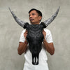 Cow & Horns Carved Badong - Skull,A/032